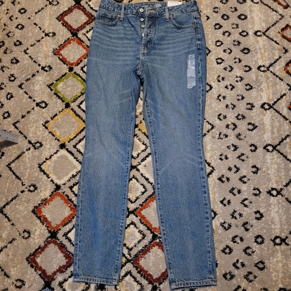 Old Navy Classic Blue Jeans Size 6 Pop Icon Skinny Denim New - Picture 1 of 7